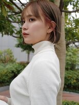 アレンヘアー 梅田店(ALLEN hair)&nbsp;シースルーボブ_平行ライン丸みマッシュボブ