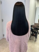 トレヘアー 京都 烏丸(tRe hair)&nbsp;美髪 × ブルーブラックカラー /似合わせカット/小顔カット/艶髪