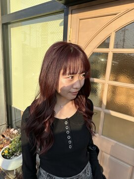 ヘアデザイン プティパ(Hair Design petit-pas) 春カラーワインレッド！