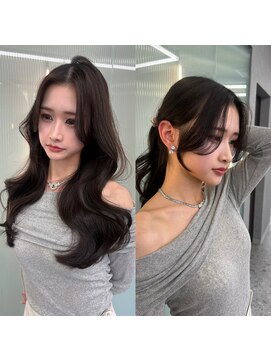 ボタン ハカタ(VOTAN hakata) ロングヘア韓国ヘア/くびれヘア/センターパート