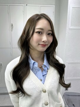 イア シブヤ(IA shibuya) 韓国レイヤーくびれヘアオリーブベージュ