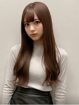 ファクトリーファイブ(Factory5) 小顔レイヤーロングベージュ20代30代40代くびれミディ韓国ヘア