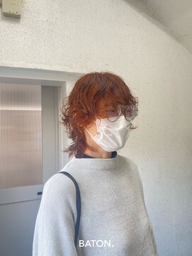 バトン(BATON) ブリーチなしオレンジカラー