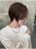 ハイライトカラーミルクティーベージュレイヤーカット