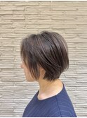 ナチュラルエアリーショートボブ.