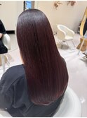 【ブリーチなしダブルカラー】ワインレッドカラー【菊池ムサシ】