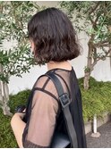 ゆるふわカール/ゆる巻き/ミディアム/透明感ブラウン