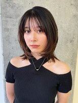 ミリ(mm)&nbsp;フワッと動く顔まわり♪ミディアムレイヤー/10代20代30代仙台