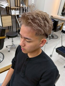 アリープパロット(ALEAP parrot) メンズ/フェザーパーマ/ハイトーンベージュ【ALEAPparrot/大西】