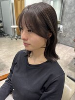 フォンド 津田沼(fond.)&nbsp;着物ヘア/大人ガーリー/ダークアッシュ/似合わせカット/津田沼