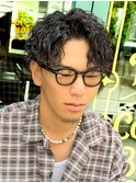 スペインカール/グランジ/メンズパーマ/アクティブショート/針金