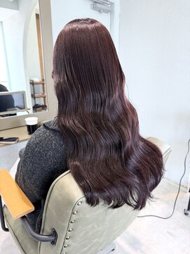 コード 四条河原町駅店(CHORD) 艶ブラウン 透明感カラー ロング ウェーブ 美髪 髪質改善