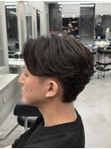 波巻きパーマメンズパーマメンズカットフェザーパーマシャドウ
