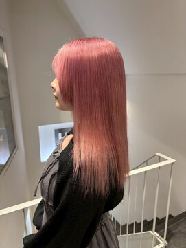 ラック 津田沼(LUCK) ピンクベージュダブルカラーインナーカラーケアブリーチ