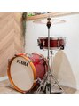 ヘアーポケット 恵比寿(hair pocket)&nbsp;お店の入口に、長年演奏経験がある、ドラムセットを置きました☆