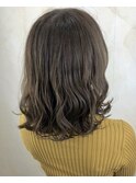 【CREAR】3Dハイライト×グレージュ×外ハネロブ