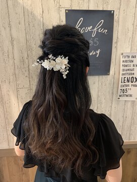 アンク クロス 関内店 結婚式お呼ばれアレンジ 【mifuyu】