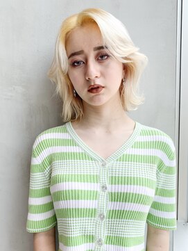 アルバム 銀座(ALBUM GINZA) 大人めボブ_セシルカットココアブラウンフリンジウェーブ_47812