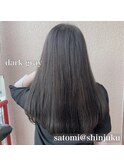 【W-新宿店 担当Satomi】艶髪ストレートダークグレージュ!