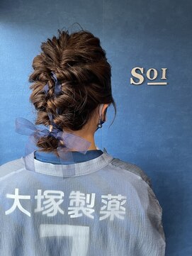 ヘアークリエイションソイ(HAIR CREATION SOI) スポーツ観戦用ヘアアレンジ