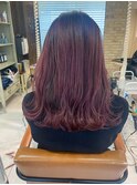 ピンクカラーダブルカラービタミンカラーくびれヘア池袋池袋東口