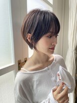 クイーン バイ ノイズ 西院(QUEEN by noism)&nbsp;とことんキュートなナチュラルショートボブ 20代/30代/40代