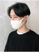 毛流れセンターパート_アップバングコンマヘア_ba375103