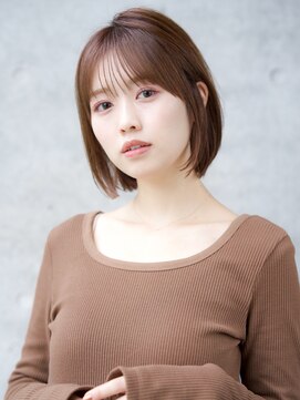 エインアンリー 表参道(AIN.ANLY.) 前髪あり耳掛けボブ20代30代40代【AIN.表参道】川原大地