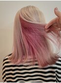 ブロンド×ホワイトピンク/表参道/ハイトーン