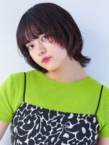 ヘアサロン ガリカ 表参道(hair salon Gallica)&nbsp;【miko】ぱっつん前髪 x ウルフボブ/くびれミディアム