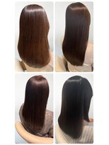 美容室フルール&nbsp;透明感♪髪質改善カラー小顔艶感ミディグレージュハイライト