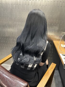 ボアップ(boappu) #ブルーブラック#ロングヘア#髪質改善トリートメント