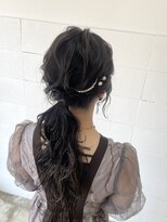 カシェル(cashel kishaba) low ponytail arrange