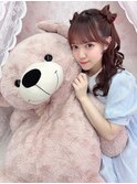 抱きしめくまさん＊立体リボンハーフツイン＊まゆ