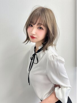 ロンドローズ 名古屋(Lond damaskRose) 顔周り ダブルカラー 名駅 ブリーチ 髪質改善 ボブ 韓国221