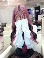 シーズン 大阪(SEASON)&nbsp;【エクステ】ピンク×ブラック/インナーカラー/エクステ大阪梅田