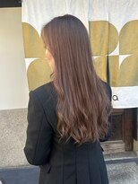 モーダアッカ(moda acca) ピンクカラー レイヤースタイル 艶髪@10代20代30代