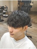 沖縄メンズ波巻きパーマ