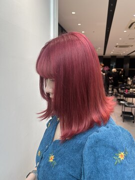 ステア ケース(stair case) 艶カラーレッド髪質改善トリートメント