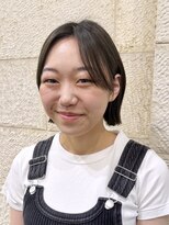ハピネス 河原町店(Happiness)&nbsp;顔まわりカット　切りっぱなしボブ　京都美容室　進詩織