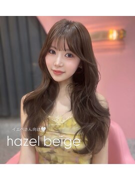 ボタン シブヤ(VOTAN SHIBUYA) ベージュ/韓国ヘア/渋谷/レイヤー/顔まわり/前髪