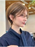 【30代/40代/50代】おとな可愛いショート/流し前髪/豊中