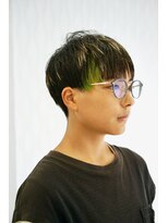 ピケトワール(piquetoile)&nbsp;ツーブロックちらりグリーン