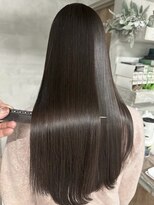 ハーシーバイアポロ 相模大野(HERSHE by apollo)&nbsp;x髪質改善/ホワイトグレージュ/レイヤーカット/チェリーブラウン