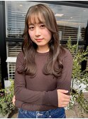 髪質改善×オリーブカラー