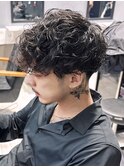 メンズパーマ スペインカール ツイスパ 刈り上げ 10代20代