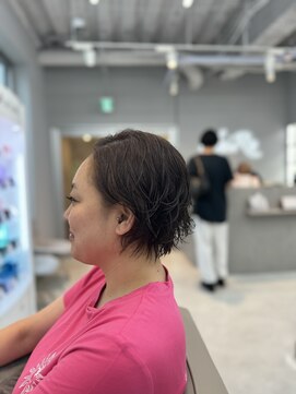 ネイロ 北千住(NeiRo) 小顔ショートボブカラー大人ショートボブひし形ショートカット