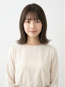 ミーロ 仙台東口(miiro) 切りっぱなしボブ外はね10代20代30代グレージュ