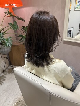 フルール(hair place Fleur) ロブレイヤー×オリーブカラー