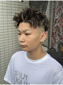 MEN’S HAIR/サーフカール/刈り上げセンターパート/船橋